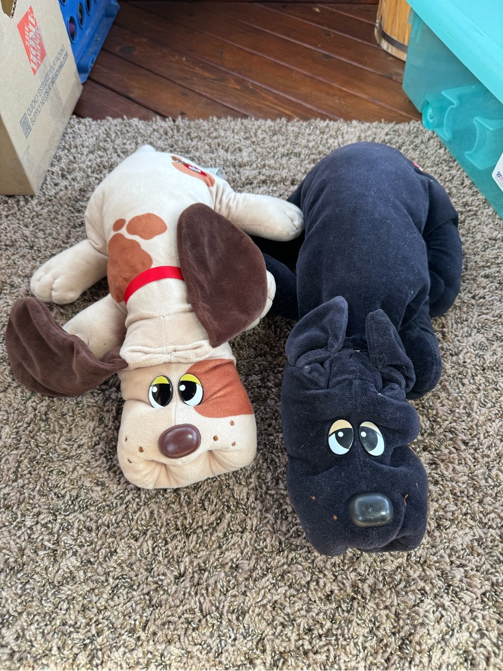Pound puppies- 1 vintage 1 new